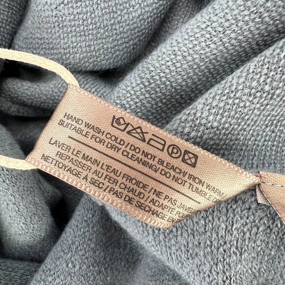 Look by M New York Gray Cozy Shawl Vest OS Drape Sweater Wrap Layering Lounge - Picture 5 of 10